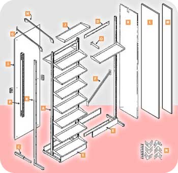 Pharmacy Shelving Parts